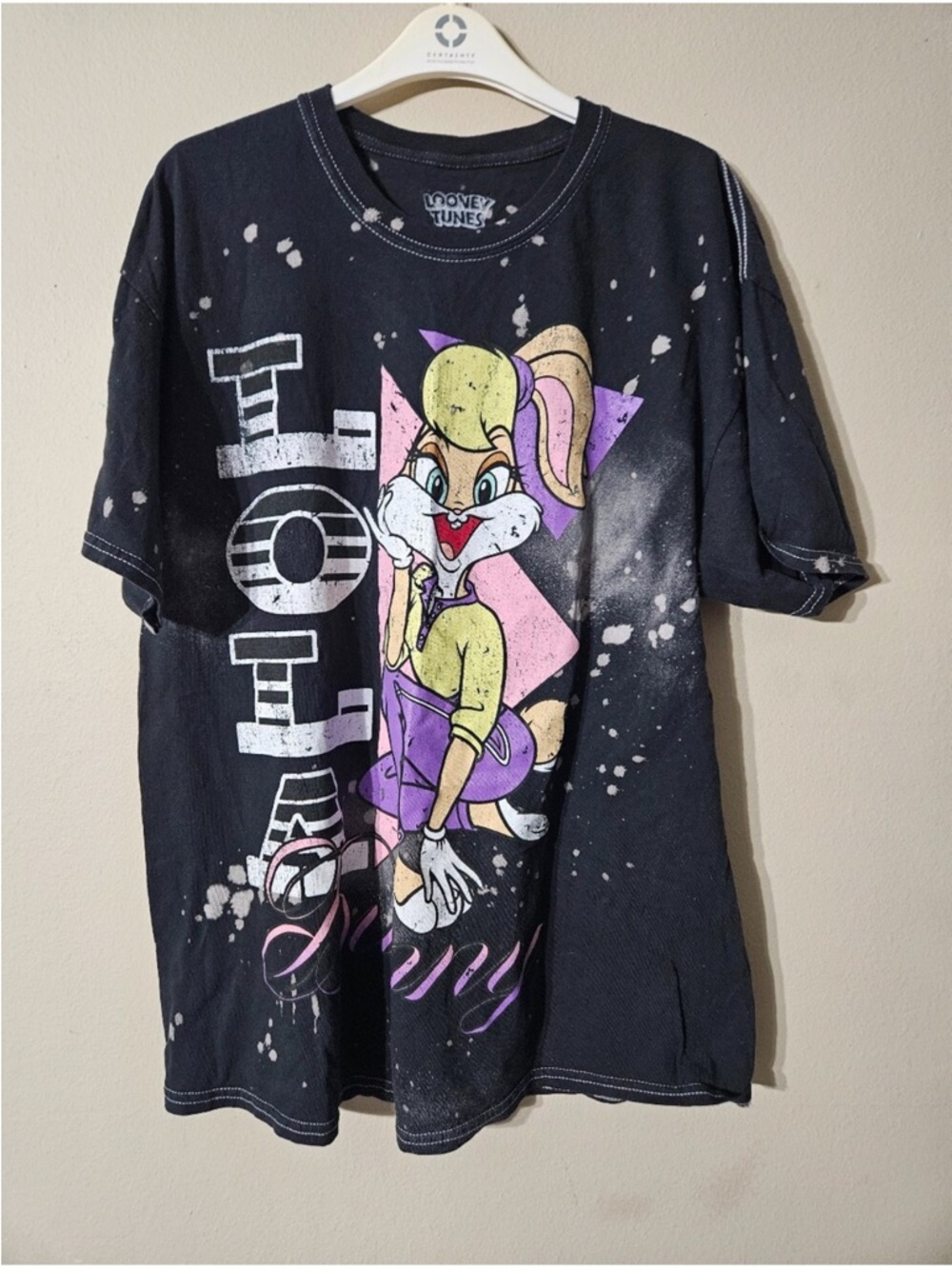 Warner Bros. Lola Bunny Tee - Black, Purple, Pink, Yellow size XL